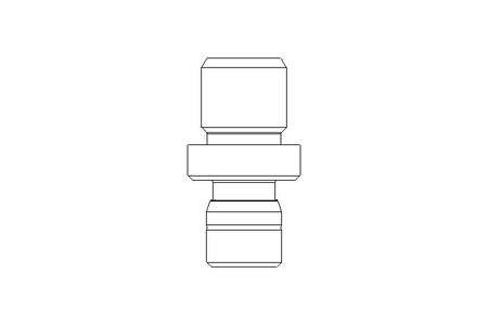 Conexao roscada 1/8" D=4 (Inox)