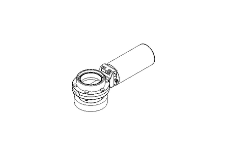 Butterfly valve B DN080 MVL NC E