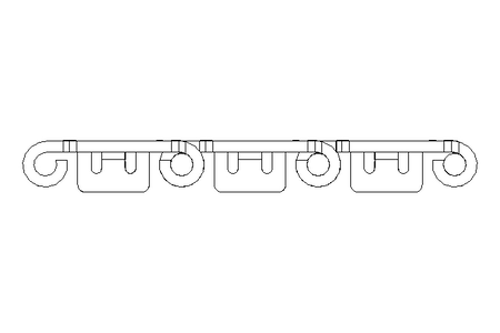 Flat-top chain SSC8811B-3.5IN B=88.9