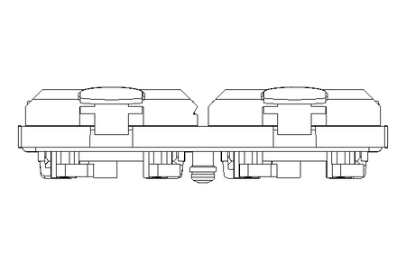 Rahmenmodul 2-fach MSDD schwarz