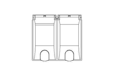 Rahmenmodul 2-fach MSDD schwarz