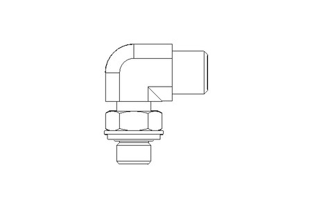 Raccord à vis coudé L 6 G1/8" St-Zn