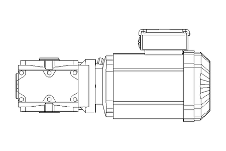 Schneckengetriebemotor 0,55kW 50 1/min