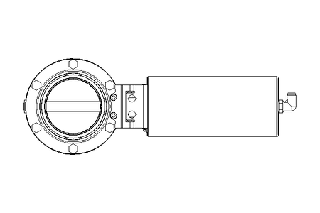 Butterfly valve B DN080 WVM NC E EX