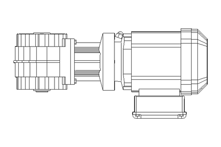 Motor de engren. angular 0,37kW 26 1/min