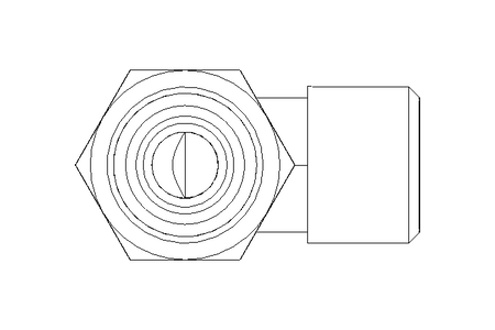 Threaded elbow connector 8 M14x1,5