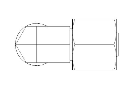 Racor roscado acodado 8 M14x1,5 1.4571