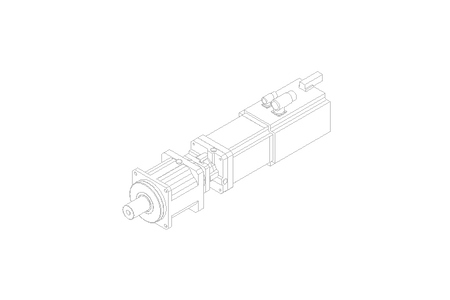 Planetary gear servo motor 47.0 Nm