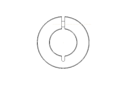 Set collar slotted 25x48x15 1.4404