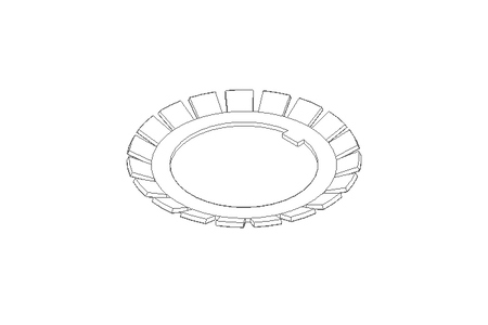 Frein d'écrou MB8 40x62 St-Zn DIN5406