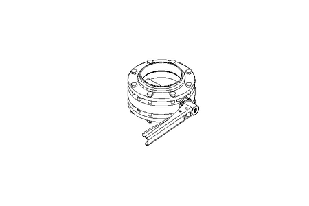 Butterfly valve B DN100 FVF MA F