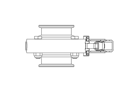 Butterfly valve B OD2.0 CVC MA E