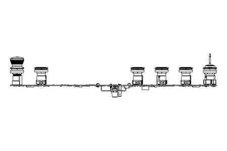 Tastenmodul Einbau 4 Tasten ASi