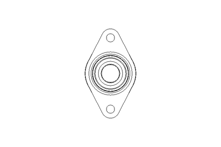 Flange bearing RCJTZ 25x70x44.4