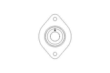 Flange bearing FLCTE 17x58.7x28.6