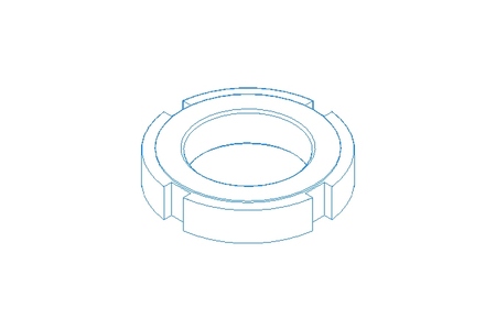 Slotted nut M35x1.5 ST DIN1804