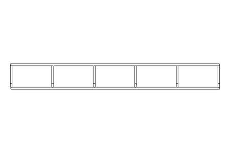 Canaleta grade 60x60x2000 mm