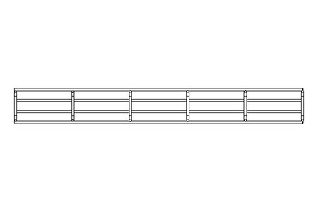 Canaleta grade 60x60x2000 mm