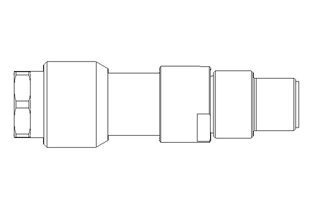 Conector Plug reto M8x1 3-polos 4A