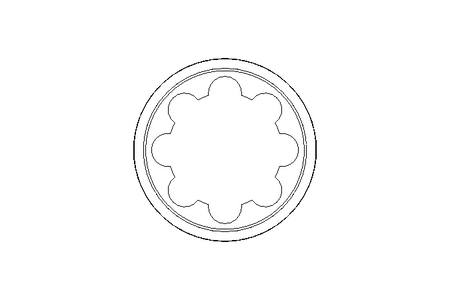 Toothed disk ring No. M8&M10 1.4401