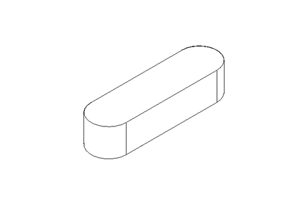 Chaveta DIN6885-1 A 36x10x8 1.4571