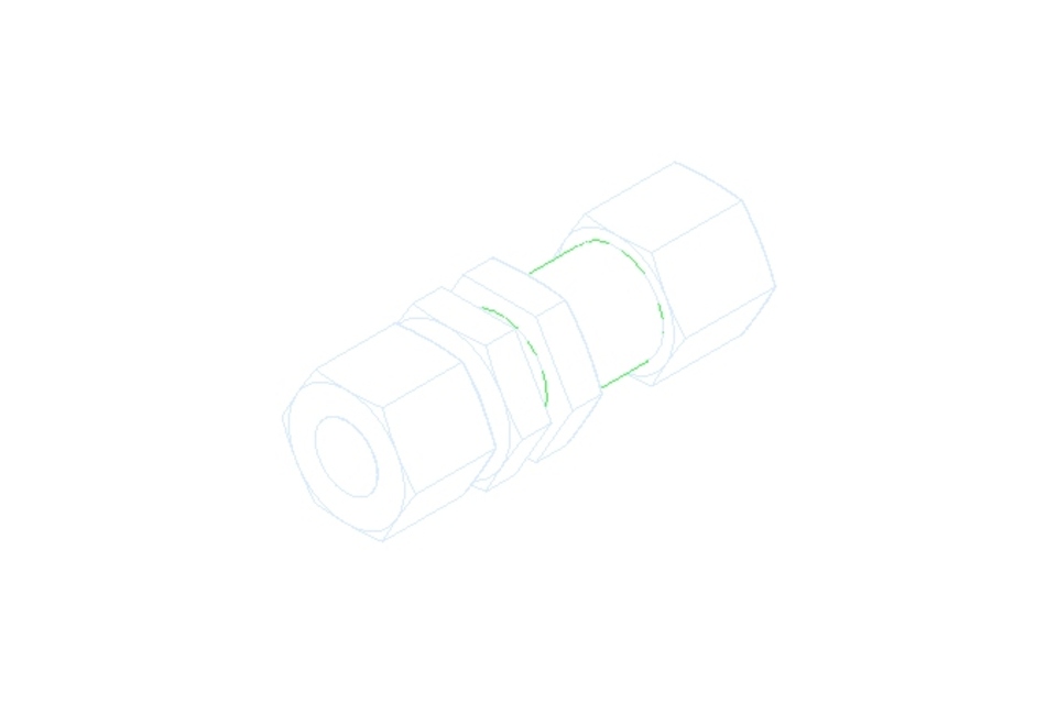 Schottverschraubung L 12/12 Niro DIN2353