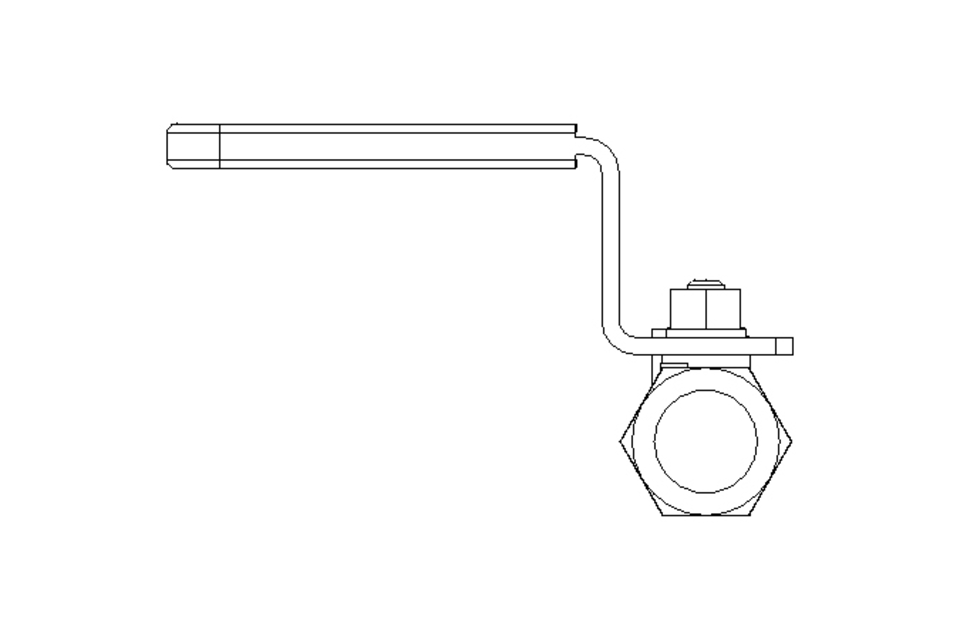 Valvula de esfera T 100 1/4