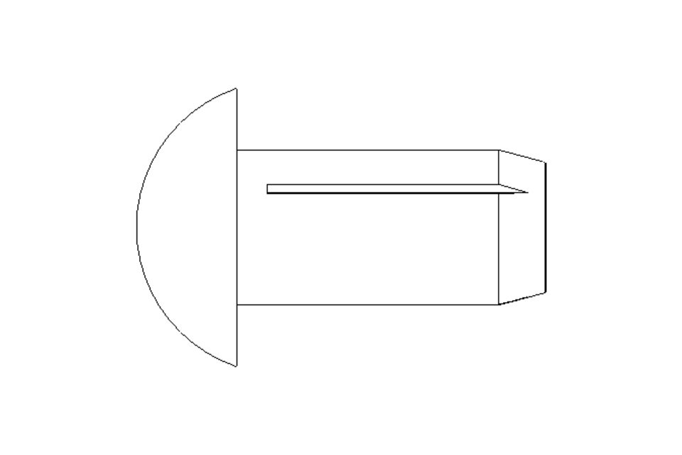 Kerbnagel ISO 8746 4x8 A2