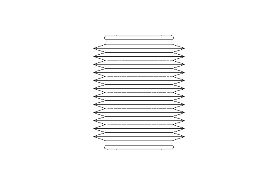 Гофрированный кожух L=50-350 d=75