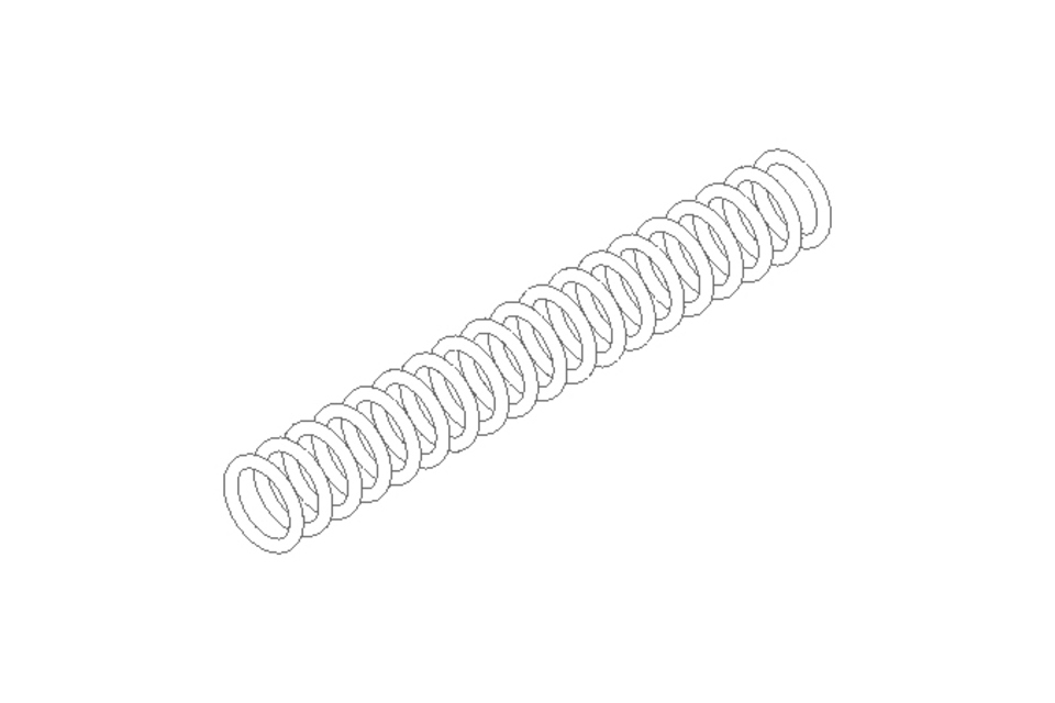 Druckfeder D1=7,1 D2=5,5 L=48 22,2N