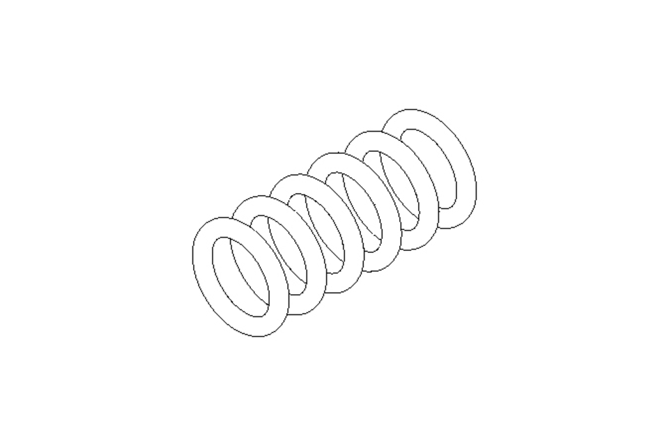 Druckfeder D1=10 D2=7,2 L=21,1 105N