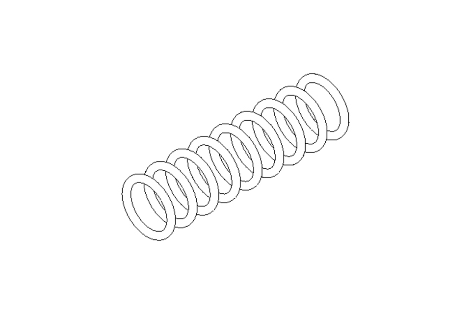 Druckfeder D1=2,82 D2=2,18 L=10 4N