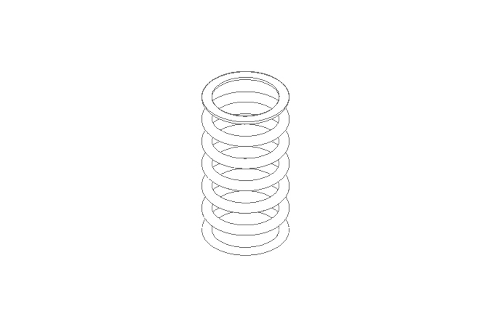 Druckfeder D1=4,5 D2=3,5 L=10 8,87N