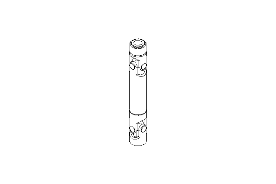 Universal joint shaft D=25 L1=180 L2=210