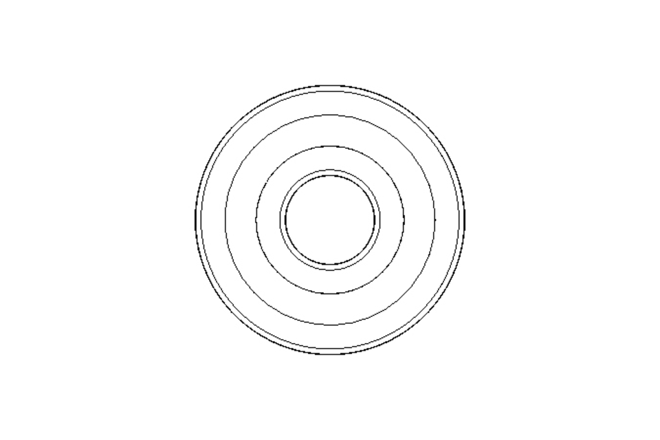 Deep groove ball bearing 6200 2RS 10x30