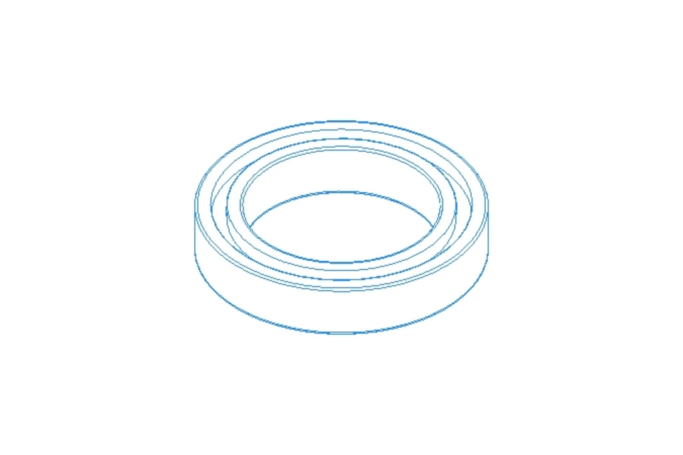 Deep groove ball bearing 61805 25x37x7