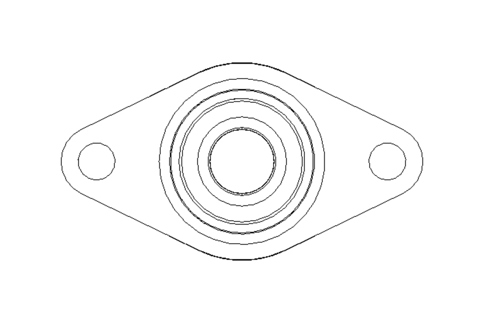 Flange bearing PCJT 20x61x31