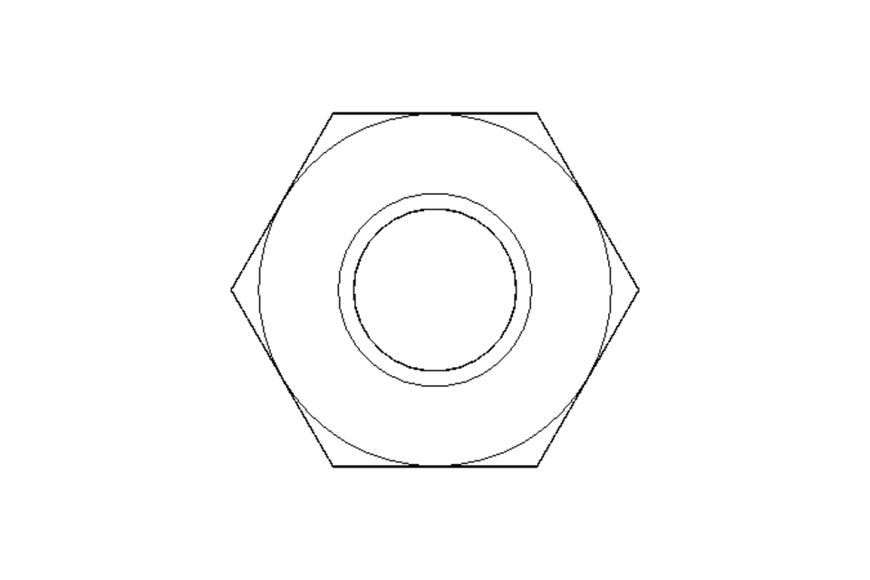 Hexagon nut M4 A2 DIN439