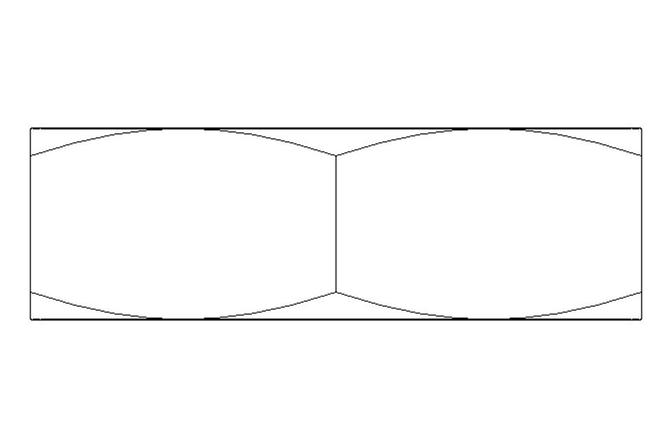 Hexagon nut M10 A2 DIN439