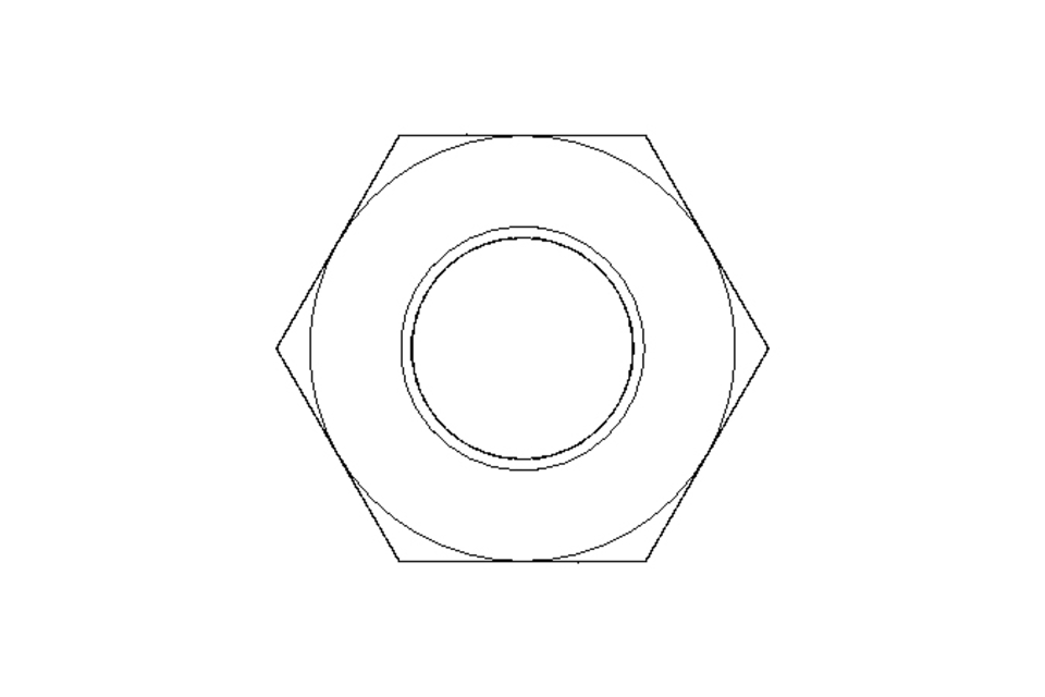 Hexagon nut M10 A2 DIN439