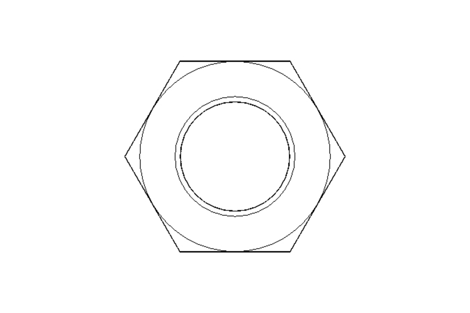 Hexagon nut M20 A2 DIN439