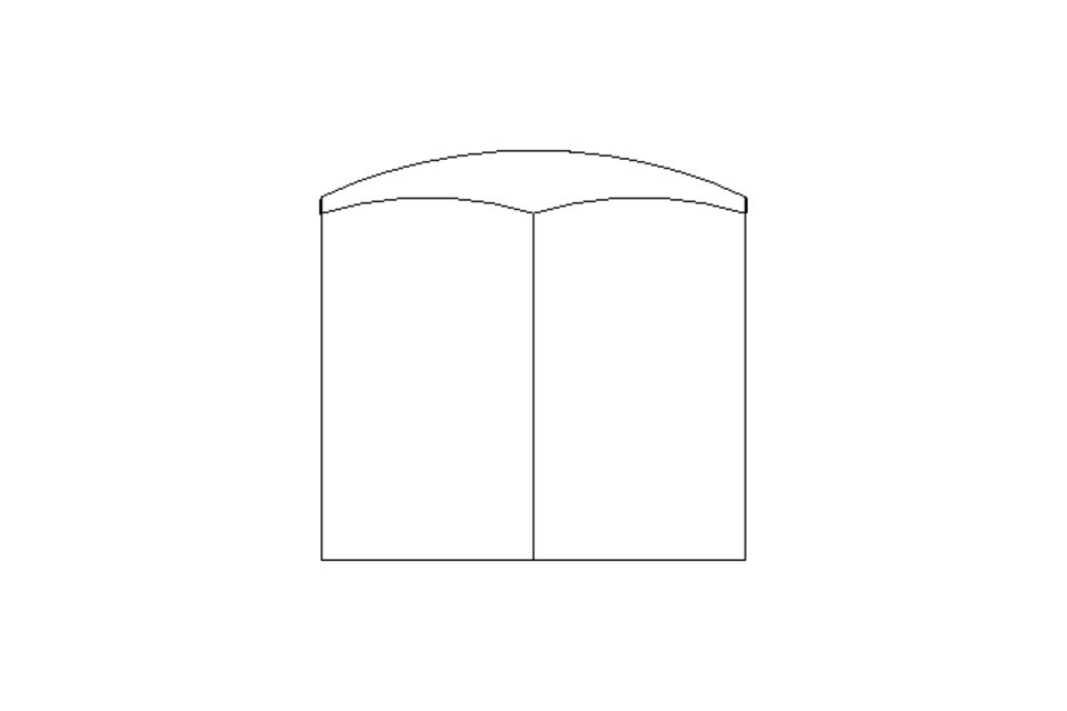 Hexagon cap nut M8 A2 DIN917