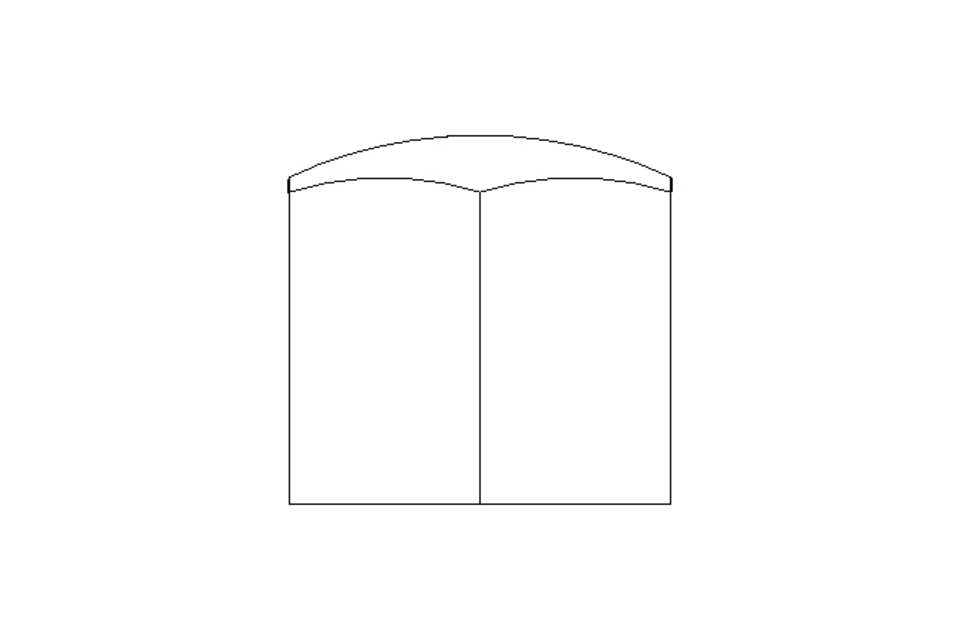 Hexagon cap nut M8 A2 DIN917