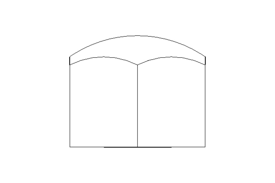 Hexagon cap nut M10 A2 DIN917