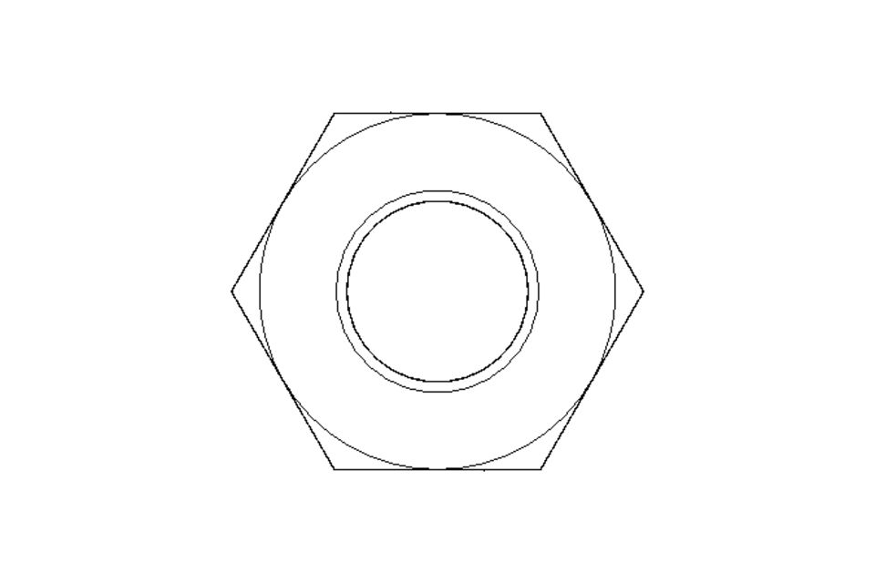 Hexagon nut M8 St-Zn DIN934