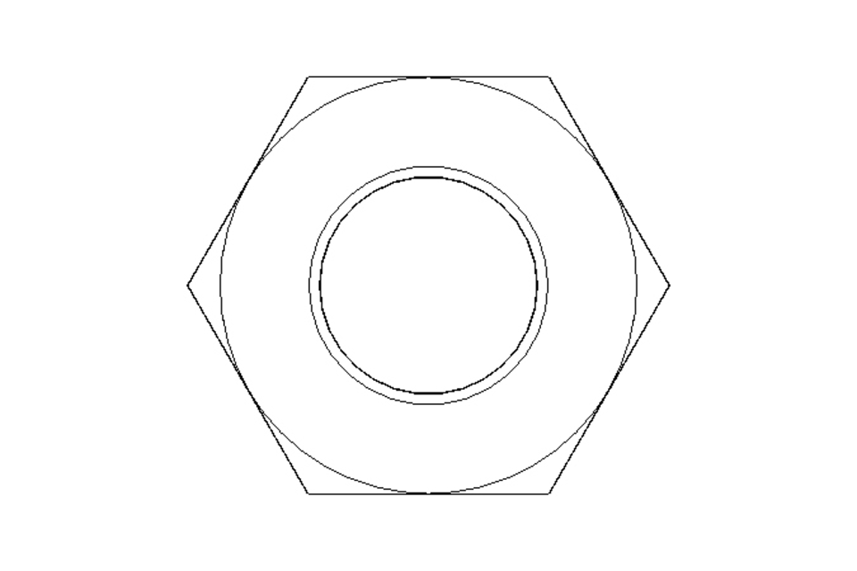 Hexagon nut M10 St-Zn DIN934