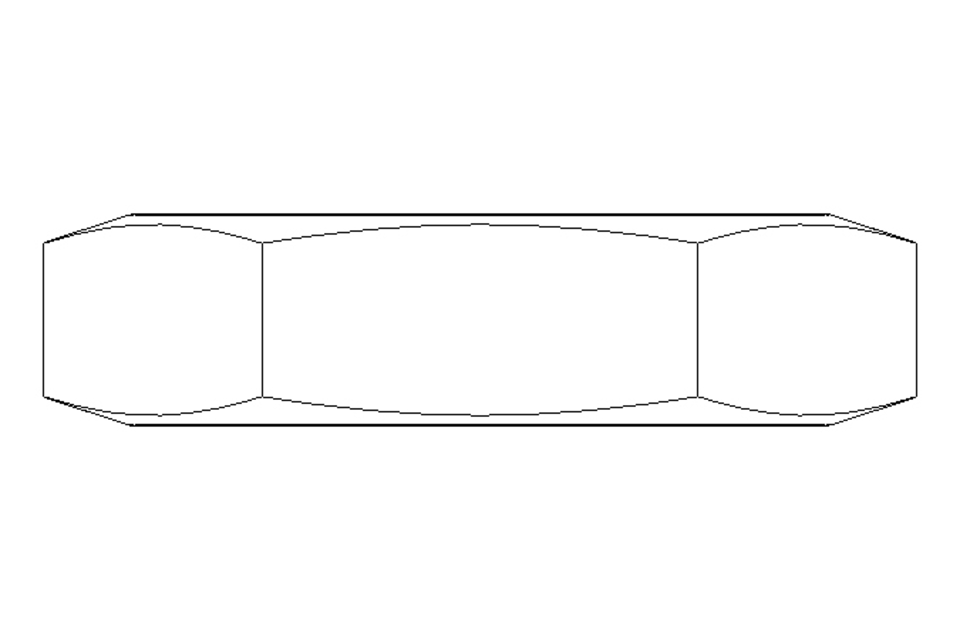 Écrou hexagonal LH M24x2 St-Zn DIN936