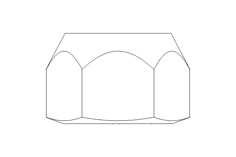 Hexagon nut M3 A2 DIN985