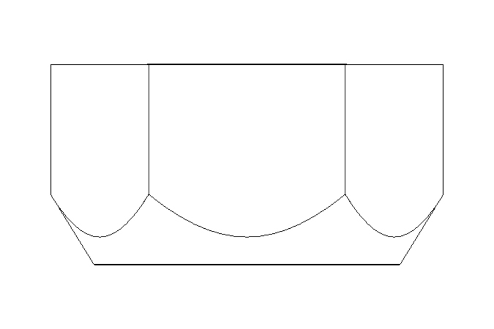 Hexagon nut M10 St-Zn DIN985