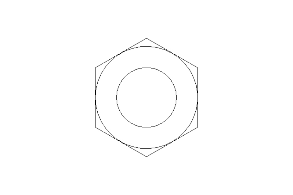 Hexagon nut M16 St-Zn DIN985